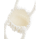 River Island Waterfall Pearl Clutch Bag - White