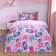 OHS Gaming Print Fleece Set Single - Duvet Cover Purple (200x135cm)