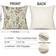 Shein Wildflowers Plant Pillow Square Farmhouse Cases For Home Sofa Couch Inserts Pillow Case Green (45x45cm)