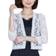 Moly Women's Vest Bolero Lace Cardigan 3/4 Sleeve Cardigan - White