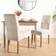 OHS Boucle Seat Covers Dining Slip Elastic Furniture Protector, Cream - One Size Loose Chair Cover Beige (106x47cm)