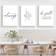 Tongda Decor Kristna Citat Väggbilder 30 x 40 cm Set of 3 Poster 30x40cm 3st