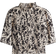 H&M Smocked Blouse - Powder Pink/Black Patterned