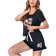 Shein Santa Claus Print Top and Drawstring Shorts Set - Women