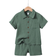 Shein pcsYoung Boy Casual Cotton Short Sleeve Shirt And Shorts Set Suitable For Daily Wear College Travel And Play SpringSummer