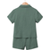 Shein pcsYoung Boy Casual Cotton Short Sleeve Shirt And Shorts Set Suitable For Daily Wear College Travel And Play SpringSummer