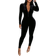 Shein Half-Collar Zipper Long Sleeve Jumpsuit - Velvet