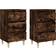 vidaXL smoked oak, 2 Bedside Table 35x40cm 2pcs