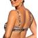 Wiki Bandeau Bikini Top - Brown Pattern