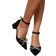 Shein Women Rhinestone Decorated Belted Bow knot Pumps, Fashionable Pointed Toe Flat Shoes