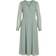 Vila Vifalia Longsleeve V-Neck Midi Dress - Sage Green