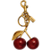 Coach Cherry Bag Charm - Brass/Red Apple