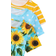 Shein pcsSet Tween Girls Striped Polka Dots Sunflower Pattern Printed Casual Short Sleeve Dress For Summer