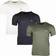 BOSS Black 3-Pack Crew Neck T-Shirt - Black/White/Green
