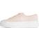 Calvin Klein Canvas Platform Trainers - Beige/Hvid
