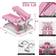 Sunny Health & Fitness Smart Mini Steppers for Exercise at Home, Stair Step Stepper Full-Body Workout, Gym Equipment Machine, Free SunnyFit App Connection Pink P2000SMART