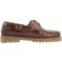 Bianco Biacapri Boat Shoe Pull Up Leather - Brun