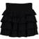Bershka Tiered Mini Skirt - Black