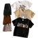 Shein Young Girl pcsSet Fashionable Leopard Patchwork Heart Letter Print Short Sleeve TShirt And Leggings Set