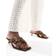 Stradivarius Split Leather Sandals - Brown
