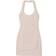 Bershka Halterneck Bengaline Mini Dress - Brown Stripe
