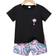 Shein pcsSet Baby Boys Stylish Summer Coconut Tree Print Leisure Holiday Shorts With Short Sleeve Knitted TShirt For Sports MixAndMatch Outfits