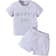 Shein Cotton Floral Gray Embossed Street Style Fashionable Baby Boy Outfit With Raised Patterns