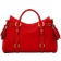 Dooney & Bourke Women's Florentine Large Leather Satchel Bag in Red (One Size)