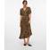 Vero Moda Vmalba Ss Calf Dress - Tigers Eye