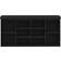 vidaXL Sko Bænk Sort eg Konstrueret Træ 102 x 32 x 48 cm Opbevaring Skostativ 102x48cm