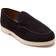 Thomas Crick Fenway Men's Suede Leather Loafer Shoes - Navy