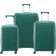 Delsey Dune Securitech Set 3 Valises Resväskar Grön S M L