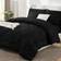 CozyLux Full Comforter Set 7 Pieces Bedding Set Bedspread Black (218.4x208.3cm)