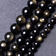 Shein Natural Grade AAA Golden Obsidian Beads For Jewelry Making