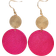 Shein 1pair Minimalist & Elegant Big Round Drop Earrings For Women's Daily Wear