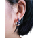 Shein 1pair Exquisite Cubic Zirconia Decor Hoop Earrings For Women For AnniversaryÂ Gift