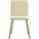 vidaXL Spisebordsstole 2 Stk Stof Cremefarvet Køkkenstol 86cm 2stk