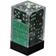 Chessex D6 Dice Gemini 16mm (12 Dice) BlkGrey/Green