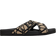 Valentino Garavani FUSSFRIEND SLIDE SANDAL IN TOILE ICONOGRAPHE TECHNICAL FABRIC NATURAL/BLACK