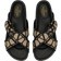 Valentino Garavani FUSSFRIEND SLIDE SANDAL IN TOILE ICONOGRAPHE TECHNICAL FABRIC NATURAL/BLACK