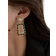 Shein 1pair French Style Fashionable & Elegant Geometric Faux Pearl Dangle Earrings For Women