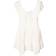 Bershka Shirred Milkmaid Mini Dress - Ecru