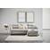 Carryhome Grau Sofa 130cm 3-Sitzer