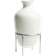 H&M Tall Metal White Vase 15.7"
