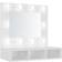 vidaXL Spejlskab LED-lys