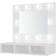 vidaXL Spejlskab LED-lys