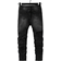 Shein Tween Boys Slim Fit Distressed Jeans With Patchwork