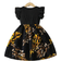Shein Girls Summer Casual Dress With Ruffled Sleeves Bow And Floral Print