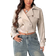 Shein Plus Retro Dropped Shoulder Loose Turndown Collar Short Trench Coat With Buckle Belt