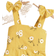 Shein Young Girl Plaid Strap Summer Dress With Floral Print Ruffled Hem Fresh Design MustHave